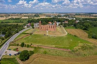 Zamek w Radzyniu Chełmińskim - Zdjęcie lotnicze, fot. ZeroJeden, VII 2020