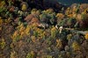 Zamek w Rożnowie-Łaziskach - Widok z lotu ptaka od południowego-wschodu, fot. ZeroJeden, X 2013