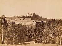Rudno - Zamek Tenczyn na zdjęciu z 1889 roku