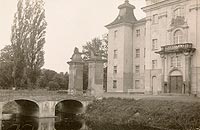 Rydzyna - Zamek w Rydzynie na pocztwce z 1903 roku