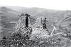 Zamek w Rytrze - Ruiny zamku w Rytrze na zdjęciu Zajączkowskiego z 1900 roku