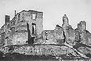Zamek w Siewierzu - Zamek w Siewierzu na zdjęciu z okresu międzywojennego