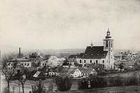 Skoczw - Dwr w Skoczowie na zdjciu z lat 1918-38