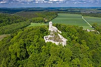 Zamek w Smoleniu - Widok z lotu ptaka, fot. ZeroJeden, V 2020
