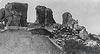 Zamek w Sochaczewie - Ruiny zamku w Sochaczewie na zdjęciu z 1936 roku