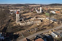 Zamek w Starej Kamienicy - Zdjęcie lotnicze, fot. ZeroJeden, III 2022
