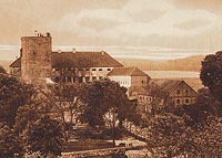 Zamek w Swobnicy - Zamek w Swobnicy na zdjęciu z lat 1905-15