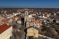 Zamek w Szprotawie - Zdjęcie lotnicze, fot. ZeroJeden, III 2022