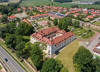 Zamek w Tarnowicach Starych - Zdjęcie lotnicze, fot. ZeroJeden, VI 2020