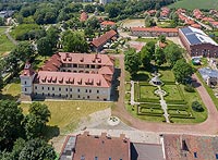Zamek w Tarnowicach Starych - Zdjęcie lotnicze, fot. ZeroJeden, VI 2020