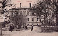 Tuchola - Zamek w Tucholi na zdjęciu z 1915 roku
