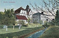 Zamek w Tucholi - Zamek w Tucholi na zdjciu z 1915 roku