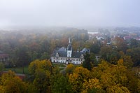 Zamek w Tułowicach - Zamek na zdjęciu lotniczym, fot. ZeroJeden, X 2020