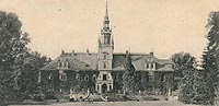 Zamek w Tuowicach - Zamek w Tuowicach na zdjciu z lat 1890-1900