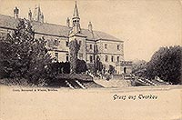 Zamek w Tworkowie - Zamek w Tworkowie na pocztówce z 1904 roku