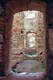 Zamek Krzyżtopór w Ujeździe - Widok przez otwory drzwiowe wzdłuż wschodniego skrzydła, fot. ZeroJeden, VII 2001