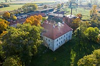 Zamek w Wąsoszy - Zdjęcie lotnicze, fot. ZeroJeden, X 2019
