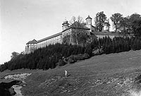 Nowy Winicz - Fortyfikacje bastionowe zamku w Nowym Winiczu na fotografii z 1926 roku