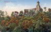 Zamek Grodno w Zagórzu Śląskim - Zamek na pocztówce z 1910 roku