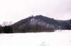 Zamek Sobień w Załużu - Góra zamkowa od południowego wschodu, fot. ZeroJeden, III 2000