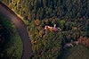 Zamek Rajsko w Rajsku - Widok z lotu ptaka od południowego-wschodu, fot. ZeroJeden, X 2013