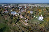 Zamek w Zawieprzycach - Zdjęcie lotnicze, fot. ZeroJeden, X 2018