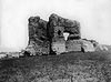 Złotoria - Ruiny zamku w Złotorii na zdjęciu z lat 1910-1939