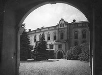 Zamek w ywcu - Stary Zamek w ywcu na zdjciu z 1937 roku